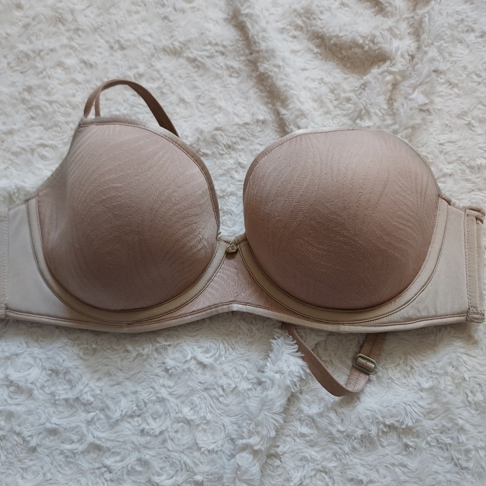 Natori Beige Neutral Lightly padded bra 32DD Minimalist Closet Capsule Everyday